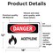 Signmission Acetylene Danger Sign, Vinyl Decal, 18in W x 12in L, 2PK OS-2PACK-DS-D-1218-L-1988 - alternate 5